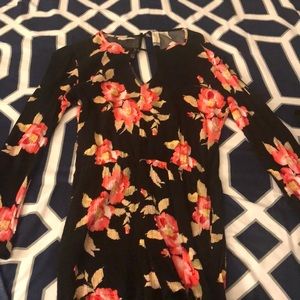 Long sleeved shorts jumper.